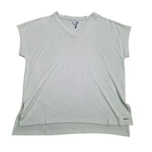 Orvis Classic Collection Women's Small V-Neck Short Sleeve Sweater Sage Green S